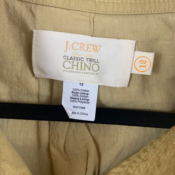 🍍J. Crew Classic Twill Chino Jacket - Picture 8 of 9